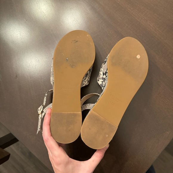 Snakeskin Kate Spade Platform Sandals - Picture 8 of 8